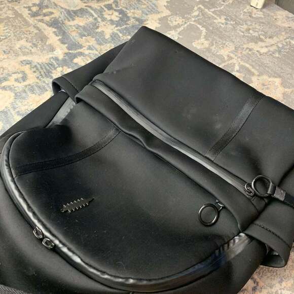 Thacker Neoprene Backpack in Black main image 5